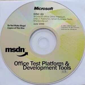 Vintage - Microsoft Office 2000 Premium: Publisher, Small Business Tools, 1999
